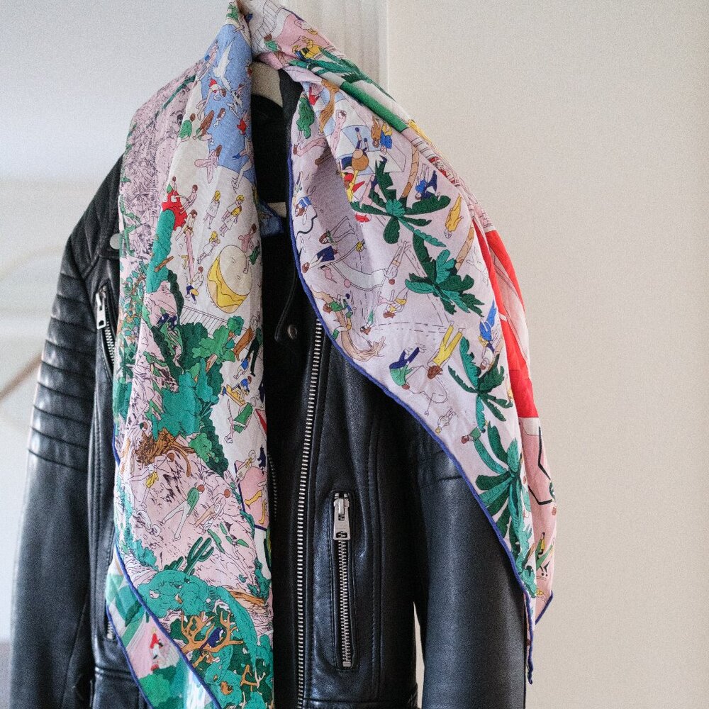 Silky scarf